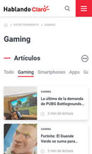 Versión mobile